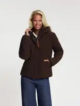 ANWB Mgo Steffy Dames Winterjas Corduroy Bruin aanbieding