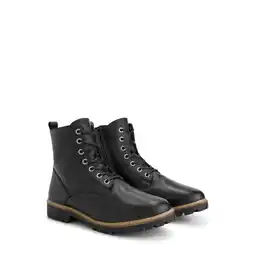 ANWB Travelin' Rosendal Heren Veterboots met rits Wol gevoerd Zwart aanbieding