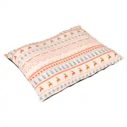 Zooplus TIAKI knus kussen met Scandinavisch winterpatroon 72x52x12cm hond aanbieding