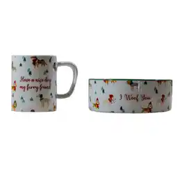 Zooplus Set van 2 mokken & schalen Funny Winter Dog TIAKI hondenaccessoires aanbieding