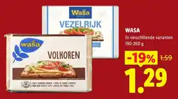 Lidl Wasa Volkoren aanbieding