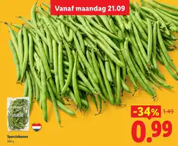 Lidl Sperziebonen aanbieding