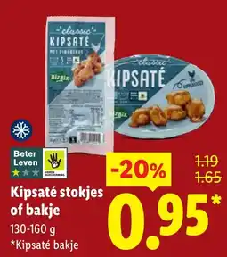Lidl Kipsaté stokjes of bakje aanbieding