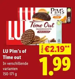 Lidl LU Pim's of Time out aanbieding