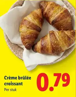 Lidl Crème brûlée croissant aanbieding