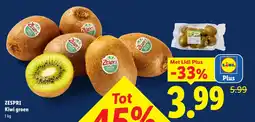 Lidl Zespri Kiwi groen aanbieding