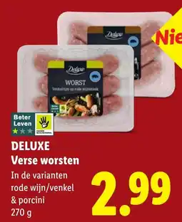 Lidl Deluxe Verse worsten aanbieding