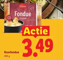Lidl Milbona Kaasfondu aanbieding