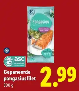 Lidl Gepaneerde pangasiusfilet aanbieding