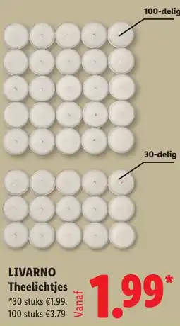 Lidl Livarno Theelichtjes aanbieding