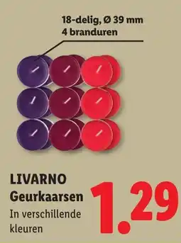 Lidl Livarno Geurkaarsen aanbieding