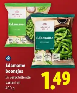 Lidl Edamame boontjes aanbieding