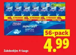 Lidl Floralys zakdoekjes aanbieding