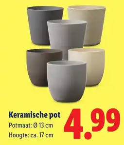 Lidl Keramische pot aanbieding