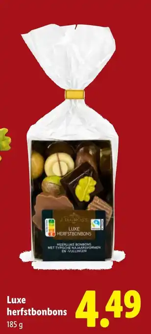 Lidl J.D. Gross Luxe herfstbonbons aanbieding