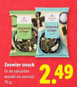 Lidl Seaweed Crisps aanbieding