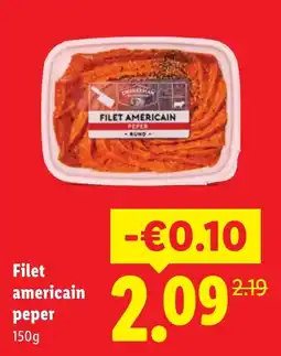 Lidl Filet americain peper aanbieding
