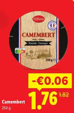 Lidl Camembert aanbieding