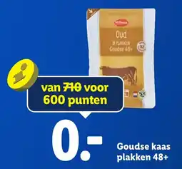 Lidl Goudse kaas plakken aanbieding