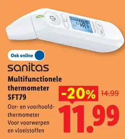 Lidl Sanitas Multifunctionele thermometer SFT79 aanbieding