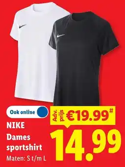 Lidl Nike Dames sportshirt aanbieding