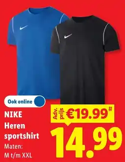 Lidl Nike Heren sportshirt aanbieding