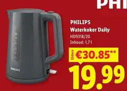 Lidl Philips Waterkoker Daily aanbieding