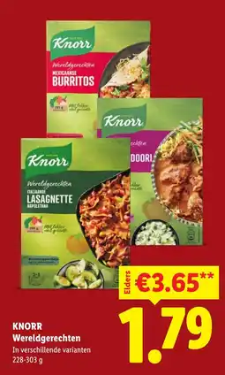 Lidl Knorr Wereldgerechten aanbieding