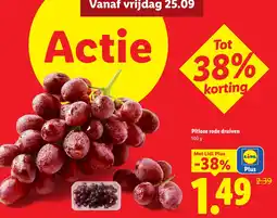 Lidl Pitloze rode druiven aanbieding