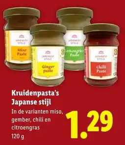 Lidl Kruidenpasta's Japanse stijl aanbieding