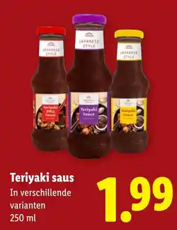 Lidl Teriyaki saus aanbieding