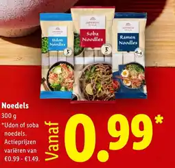 Lidl Udon of Soba Noedels aanbieding