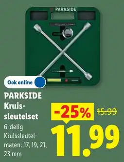 Lidl Parkside Kruissleutelset aanbieding