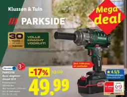 Lidl Parkside Accu-slagmoersleutel 20 V aanbieding