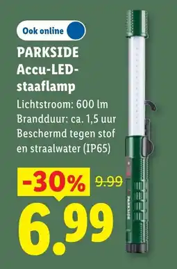 Lidl Parkside Accu-led-staaflamp aanbieding