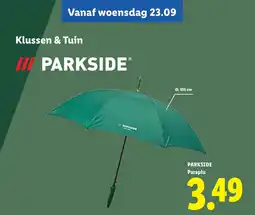 Lidl Parkside paraplu aanbieding