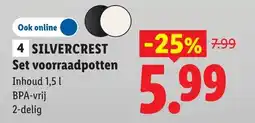 Lidl Silvercrest Set voorraadpotten aanbieding