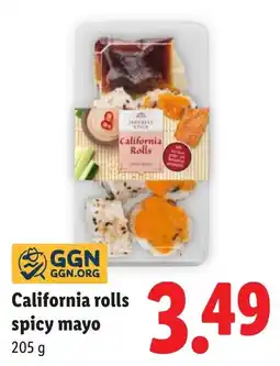 Lidl California rolls aanbieding