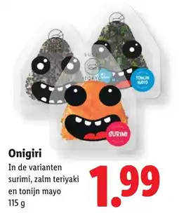 Lidl Onigiri aanbieding
