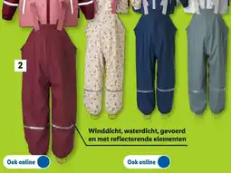 Lidl Lupilu Kinder regenbroek aanbieding