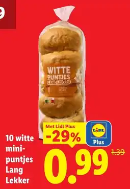 Lidl Witte mini-puntjes Lang Lekker aanbieding