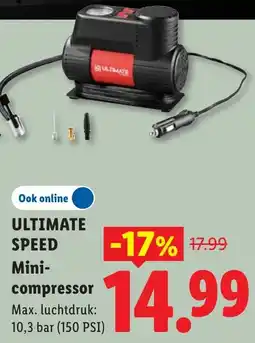 Lidl Ultimate Mini-compressor aanbieding