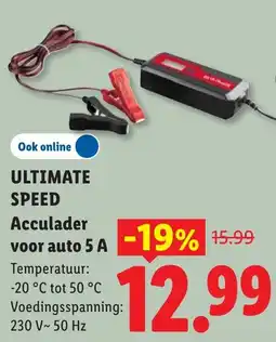Lidl Acculader voor auto 5 A aanbieding