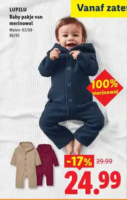 Lidl Lupilu Baby pakje van merinowol aanbieding