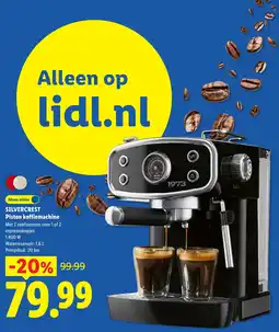 Lidl Silvercrest Piston koffiemachine aanbieding