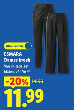 Lidl Esmara Dames broek aanbieding