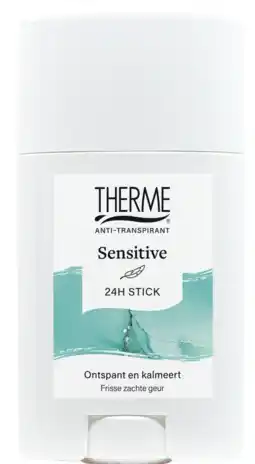 De Online Drogist Therme Anti-Transpirant Sensitive 24h Deostick aanbieding