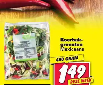 Nettorama Roerbakgroenten mexicaans 400 gram aanbieding