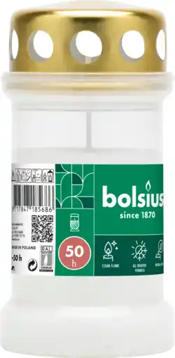 De Online Drogist Bolsius Graflicht Wit Nr3 Met Deksel 1ST aanbieding