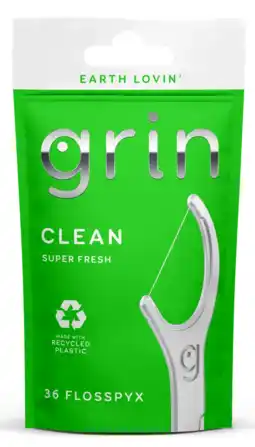 De Online Drogist Grin Clean Super Fresh Floss Picks 36ST aanbieding